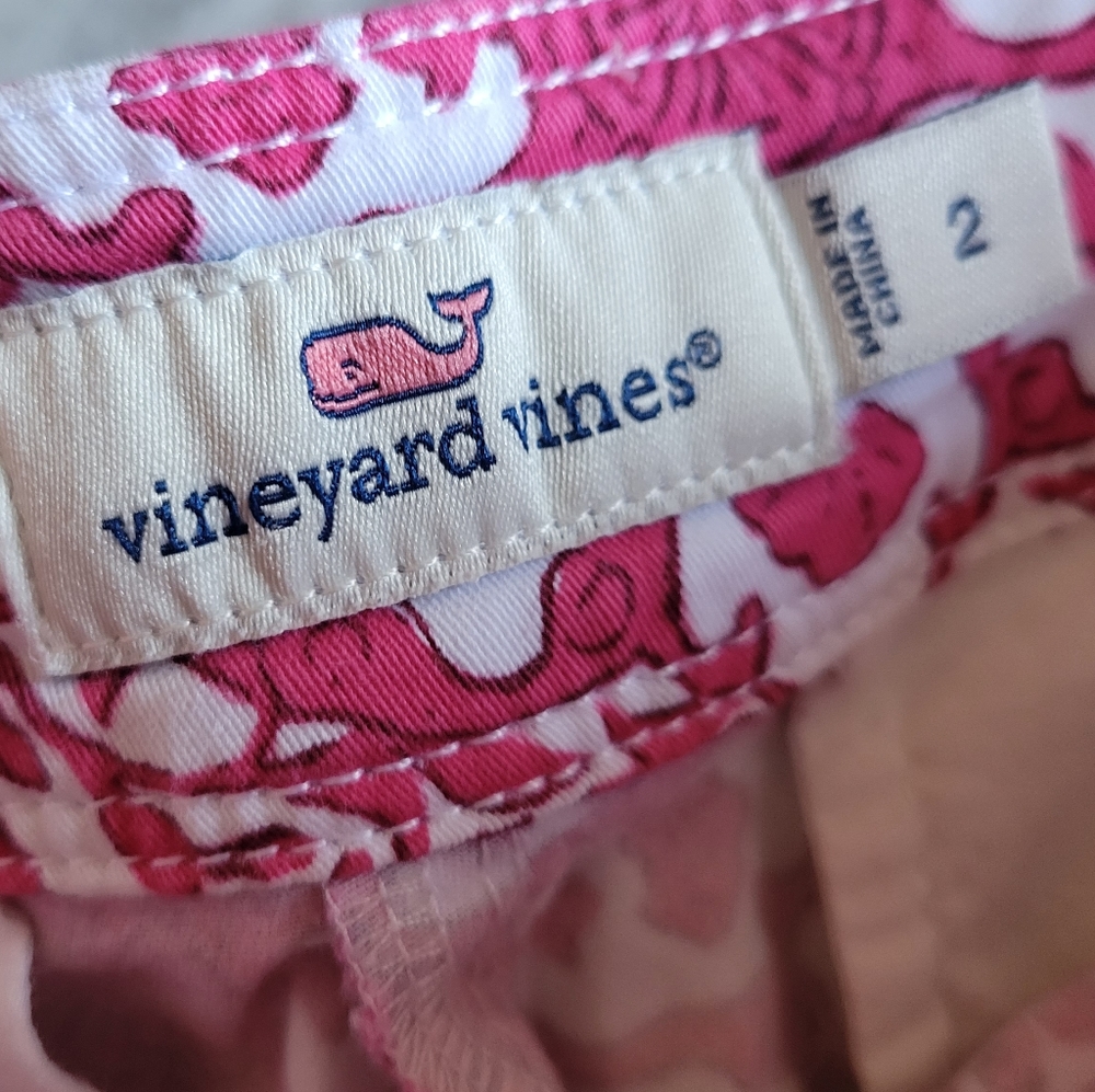 Vinyard Vines Skort Pink White Barbie Designer Coastal Preppy Trendy 2 - Picture 7 of 8